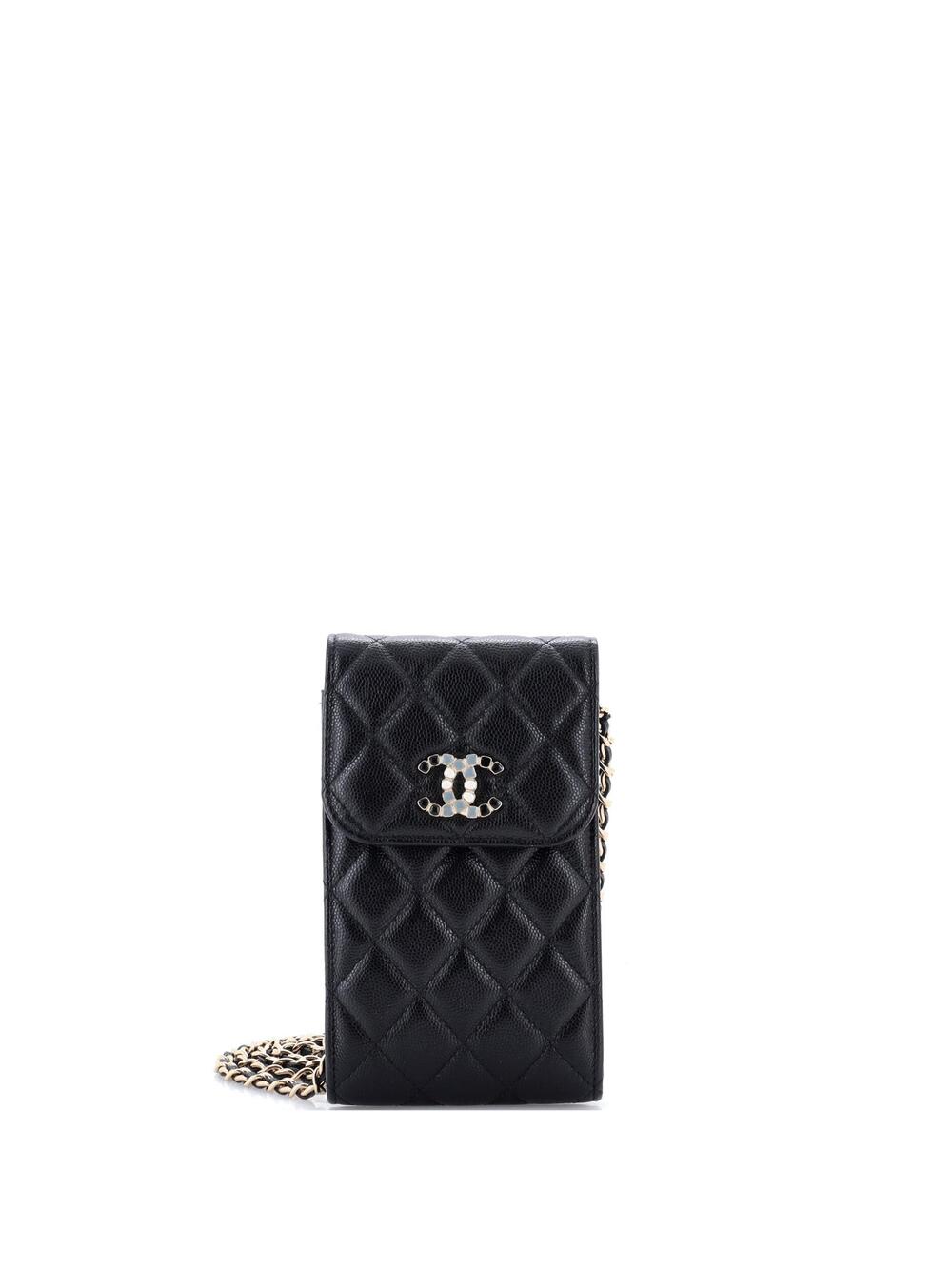 Chanel Crystal Cc Flap Phone Holder #370888C34B